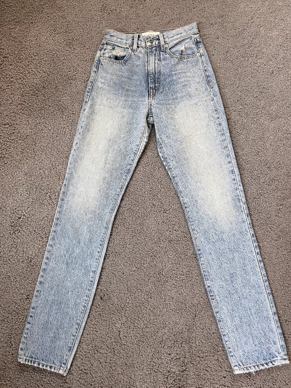 SLVRLAK JEANS BEATNIK STYLE YELLOWSTONE WASH -COTTON & HEMP - PRE-LOVED SIZE 23